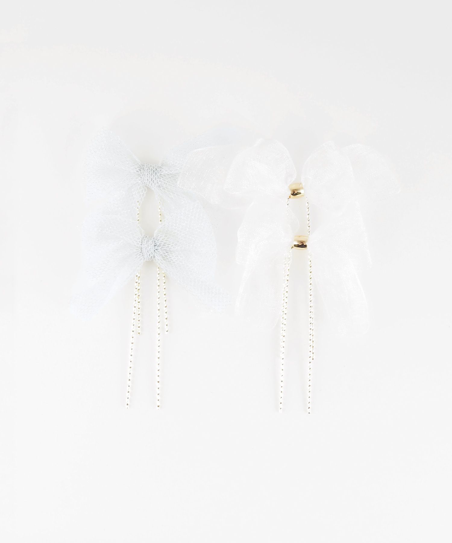 オーガンジーリボンUピン4Pセット