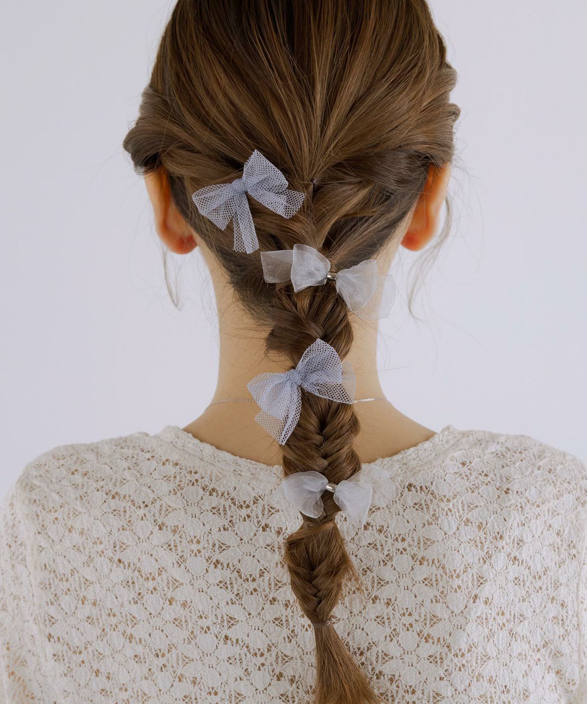 オーガンジーリボンUピン4Pセット