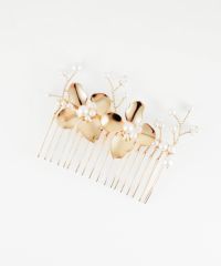 メタルフラワーコーム