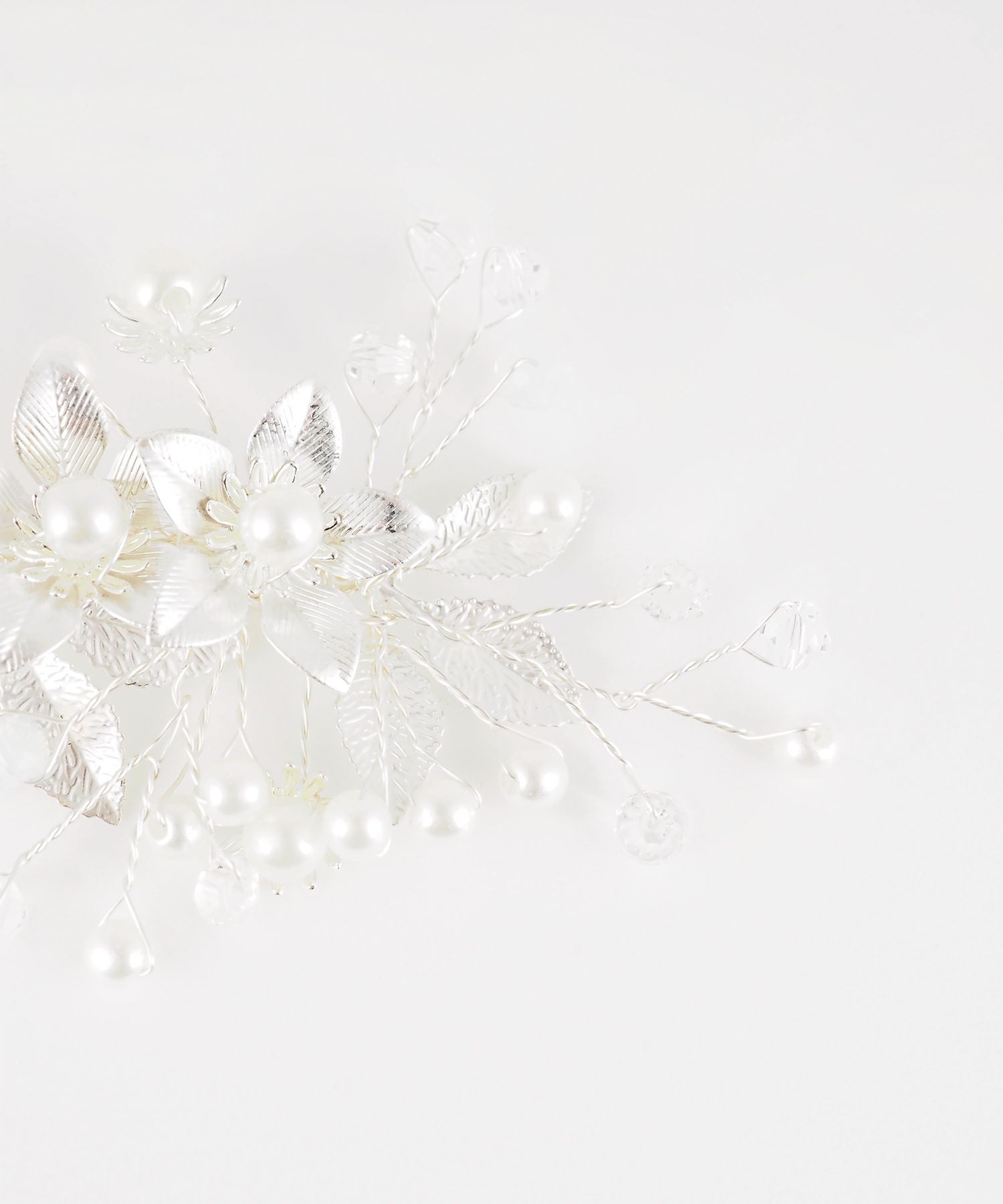 ダブルフラワーリーフクリップ