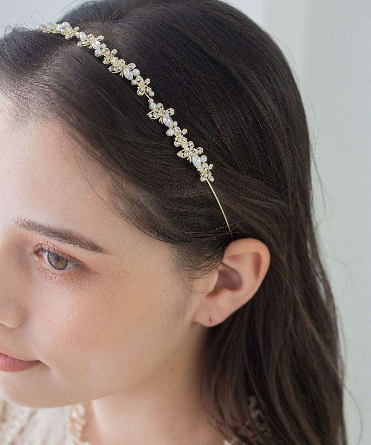 バタフライパールカチューシャ