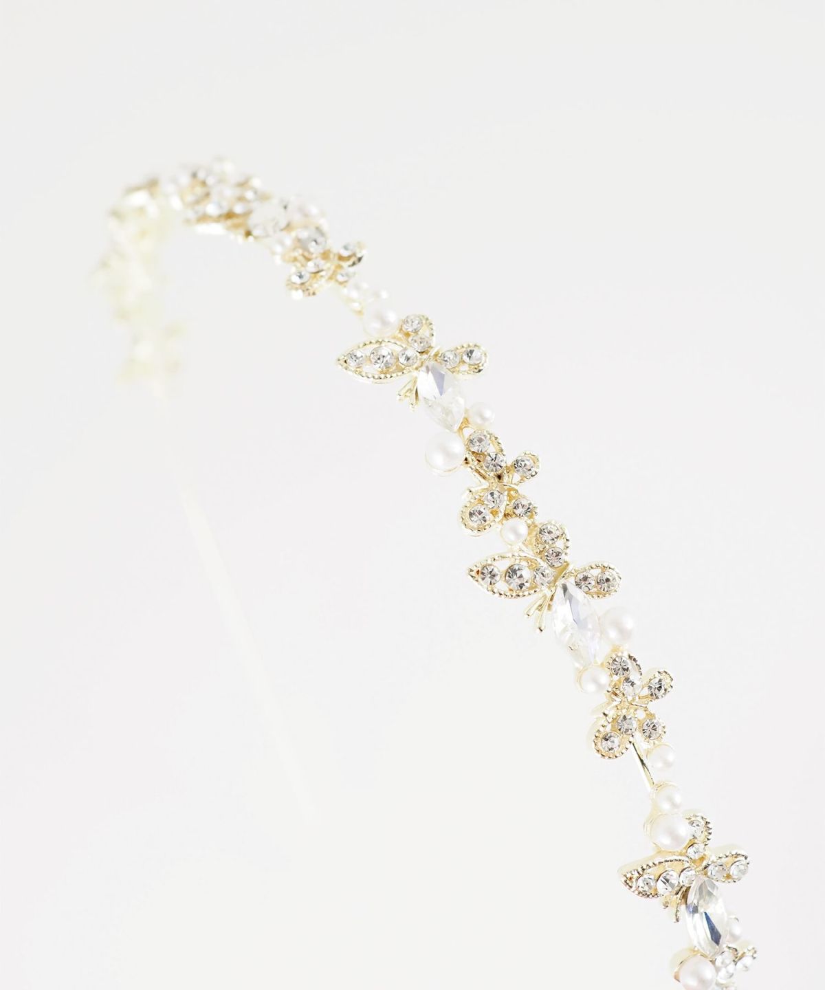 バタフライパールカチューシャ