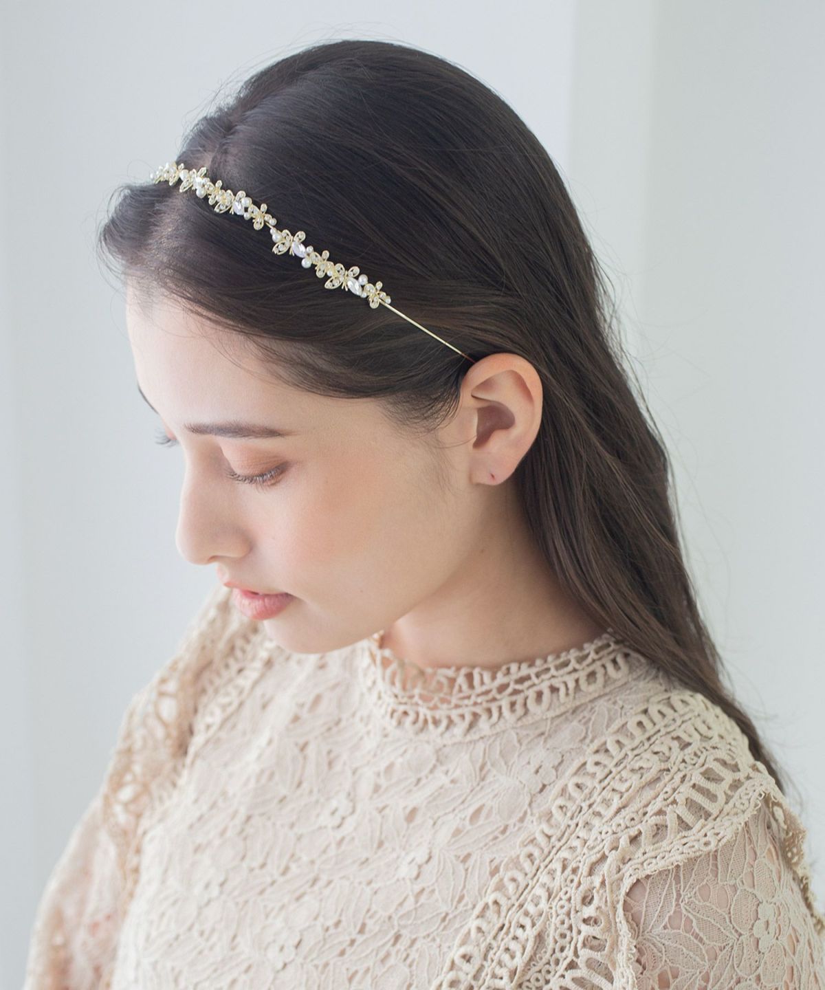 バタフライパールカチューシャ