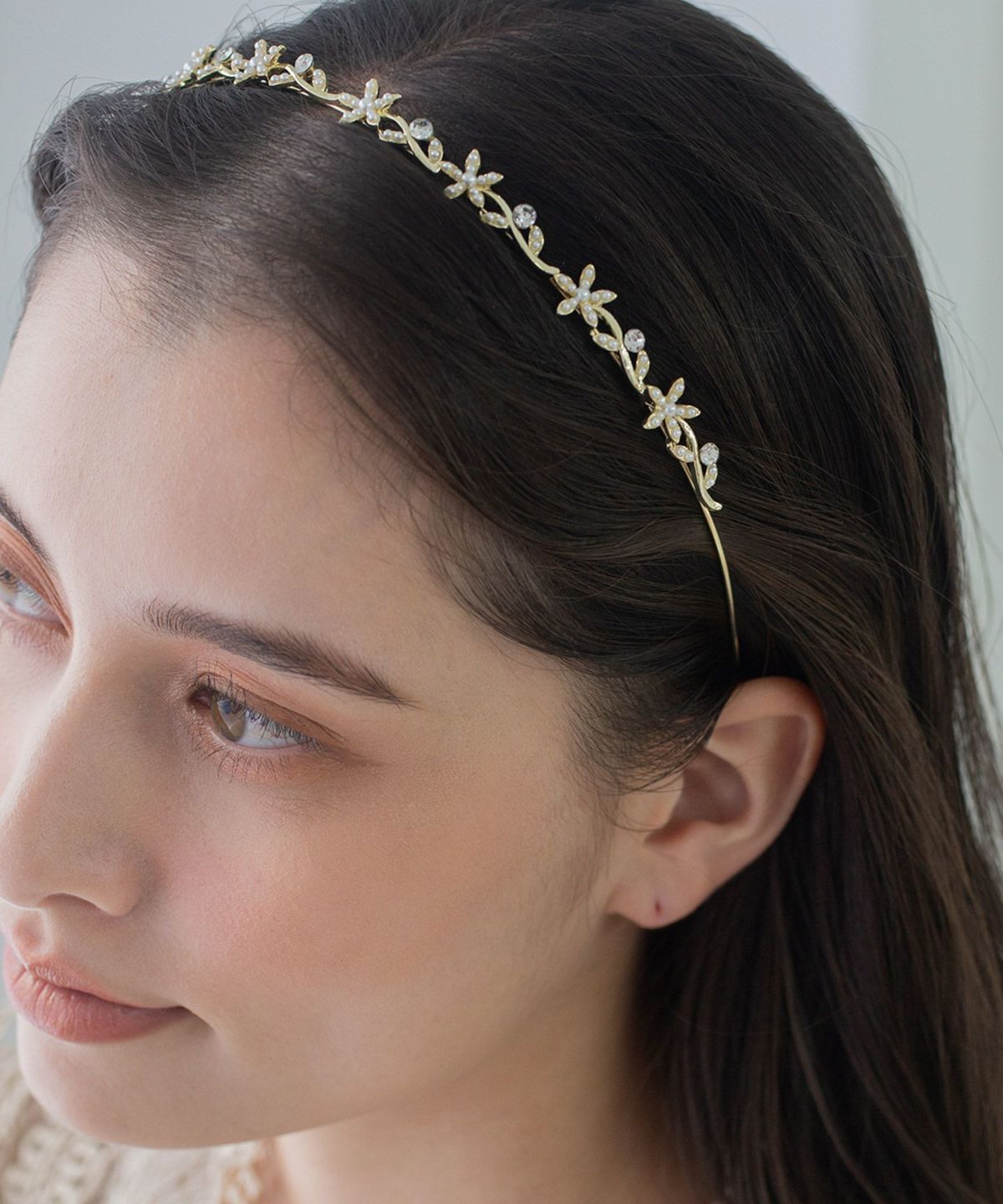 フラワーパールカチューシャ