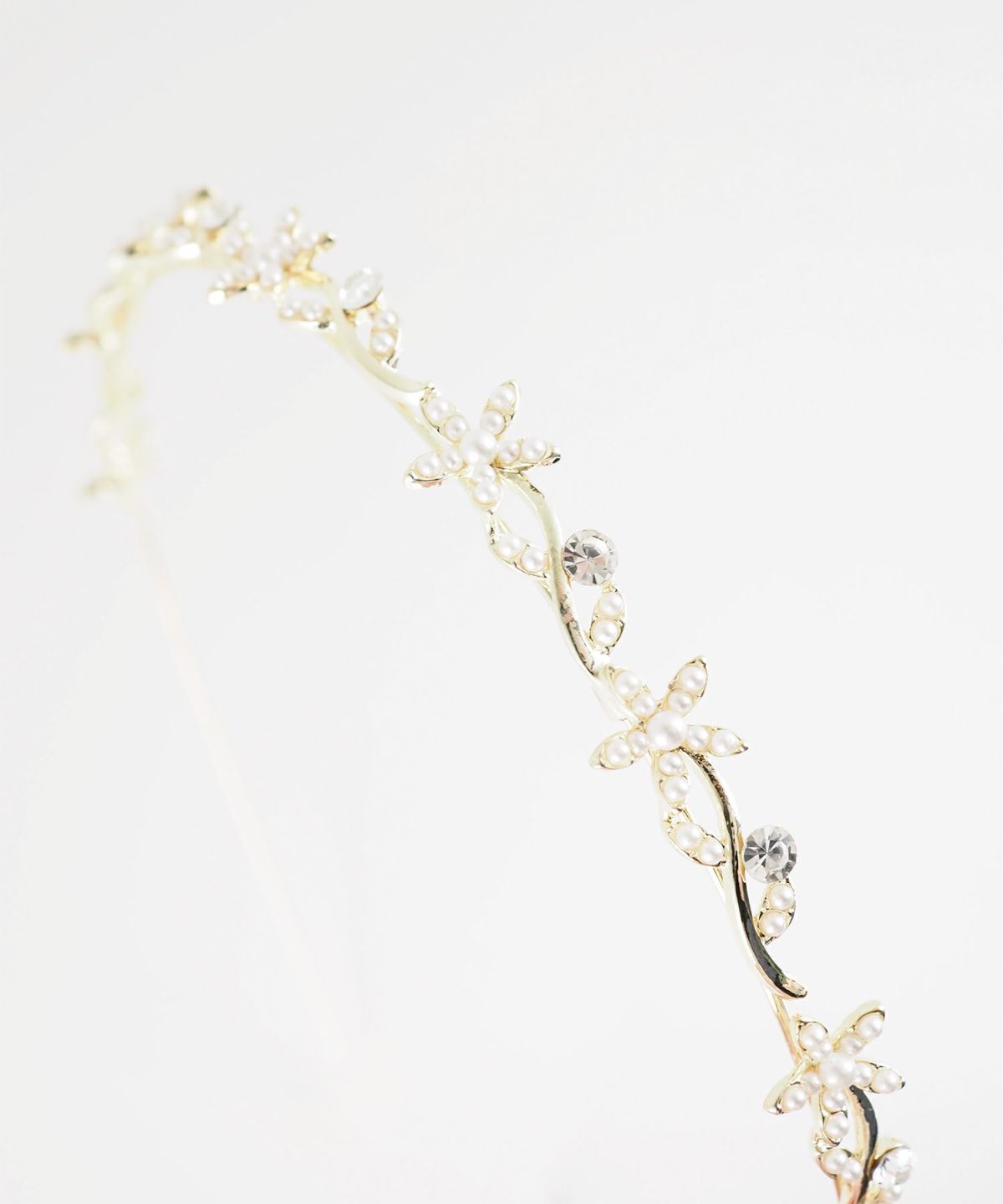 フラワーパールカチューシャ