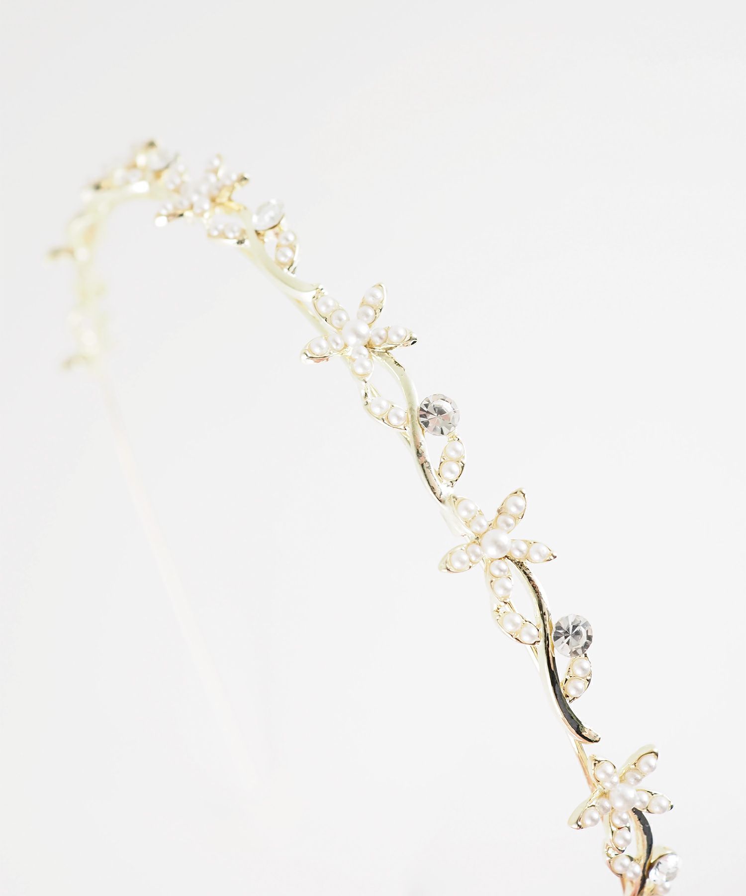 フラワーパールカチューシャ