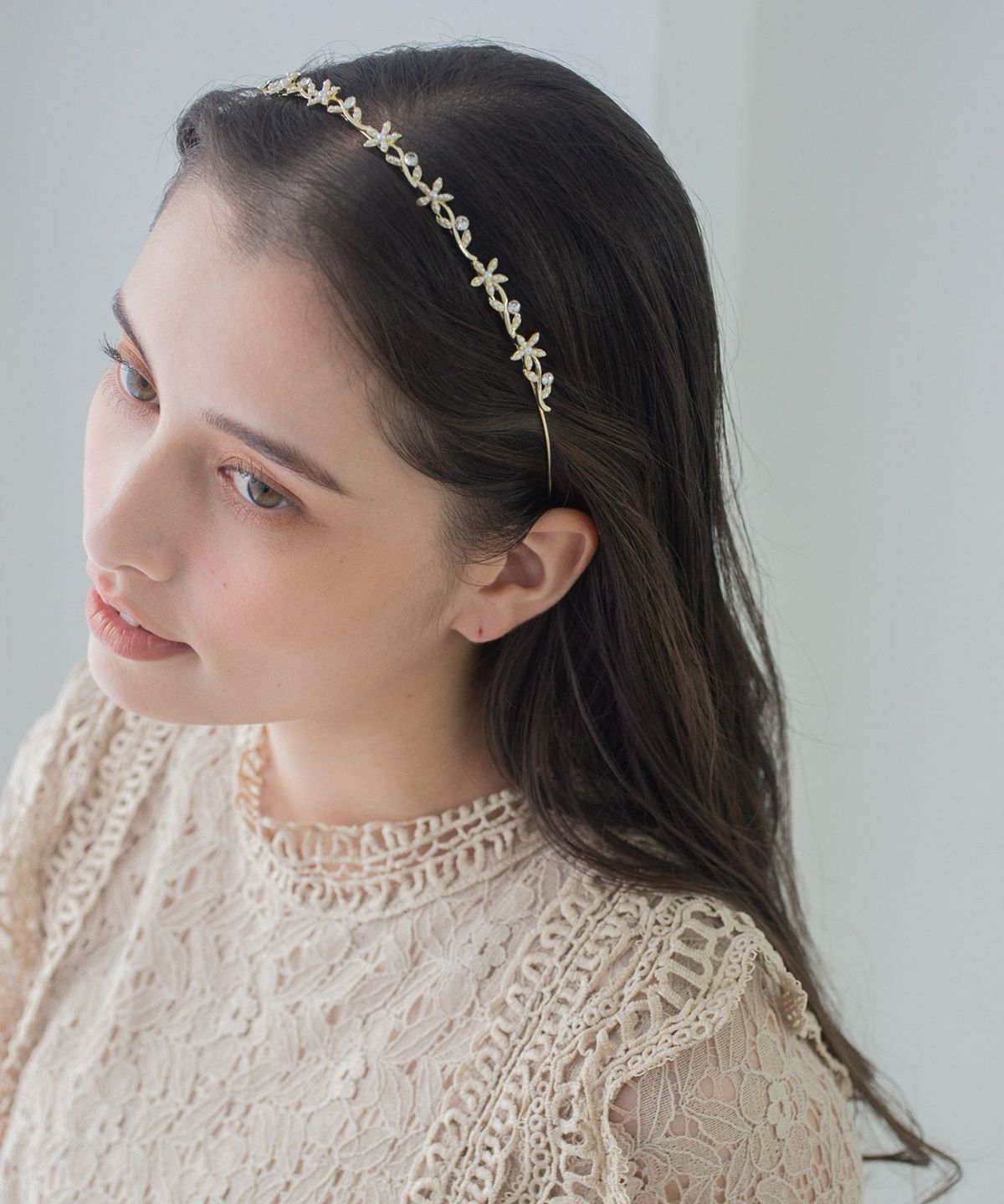 フラワーパールカチューシャ