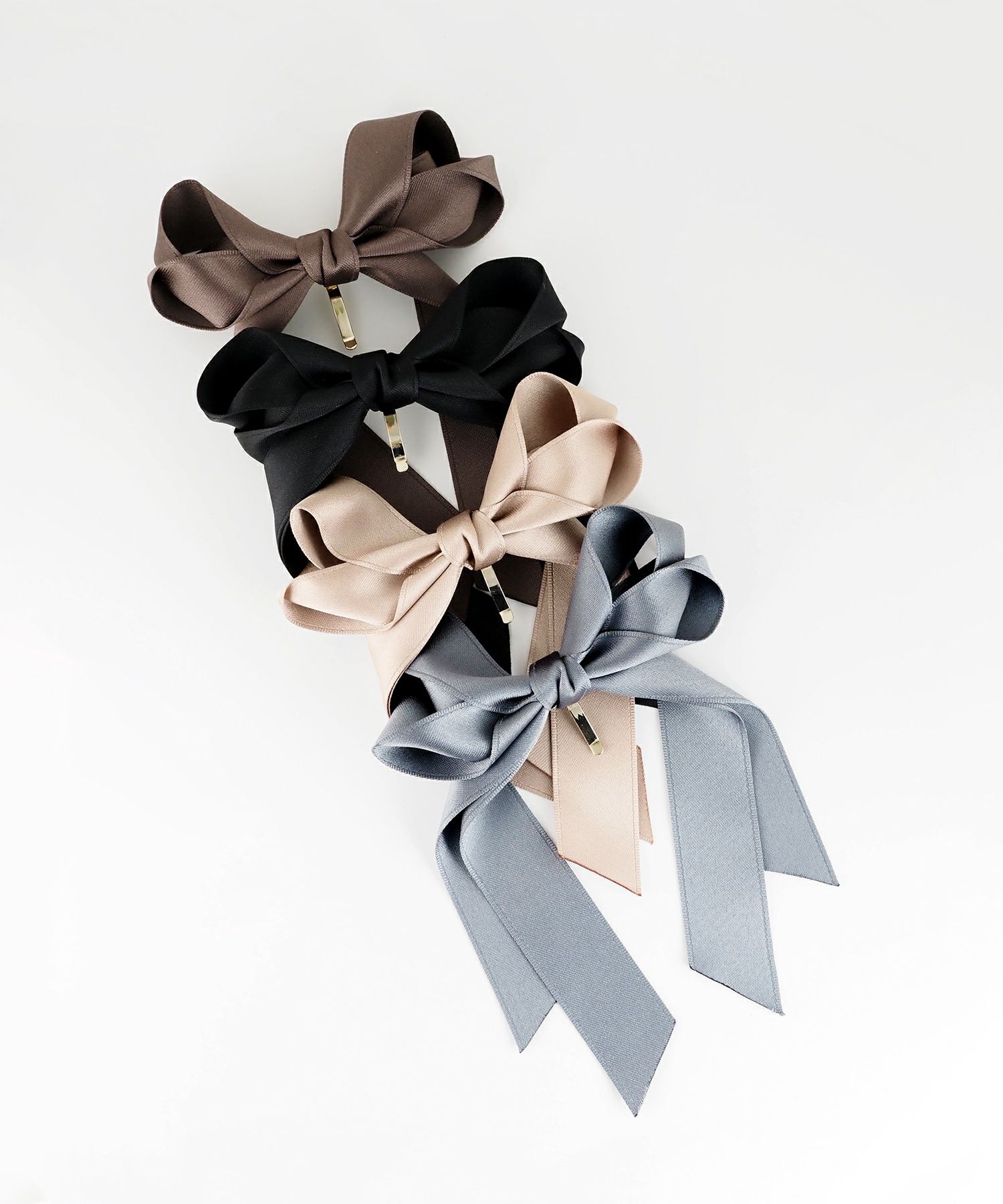 サテンリボンポニーフック