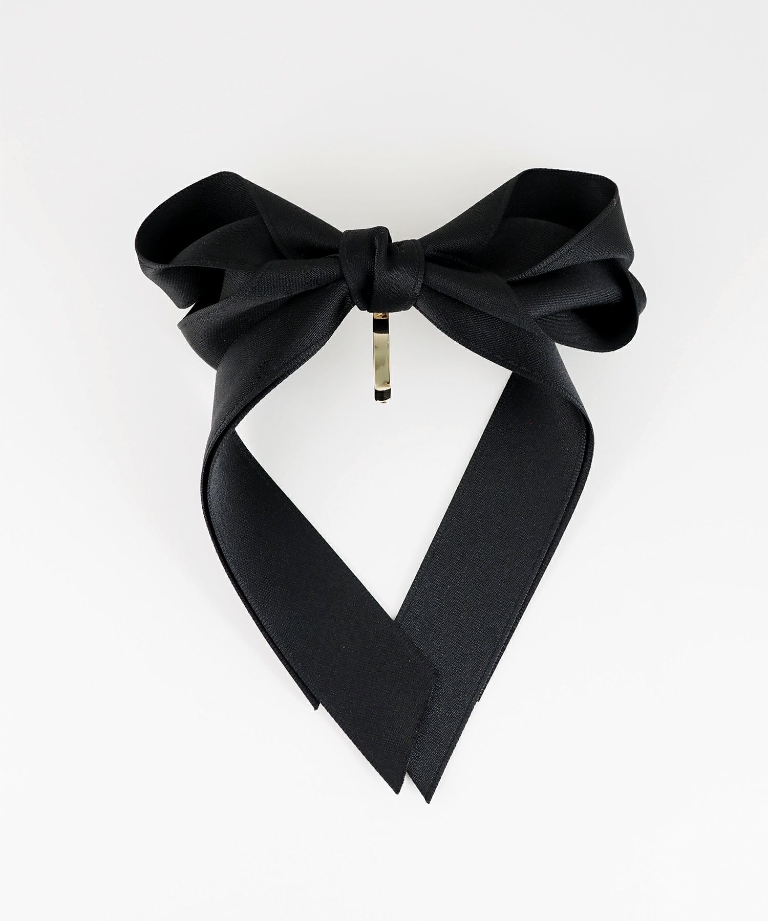 サテンリボンポニーフック