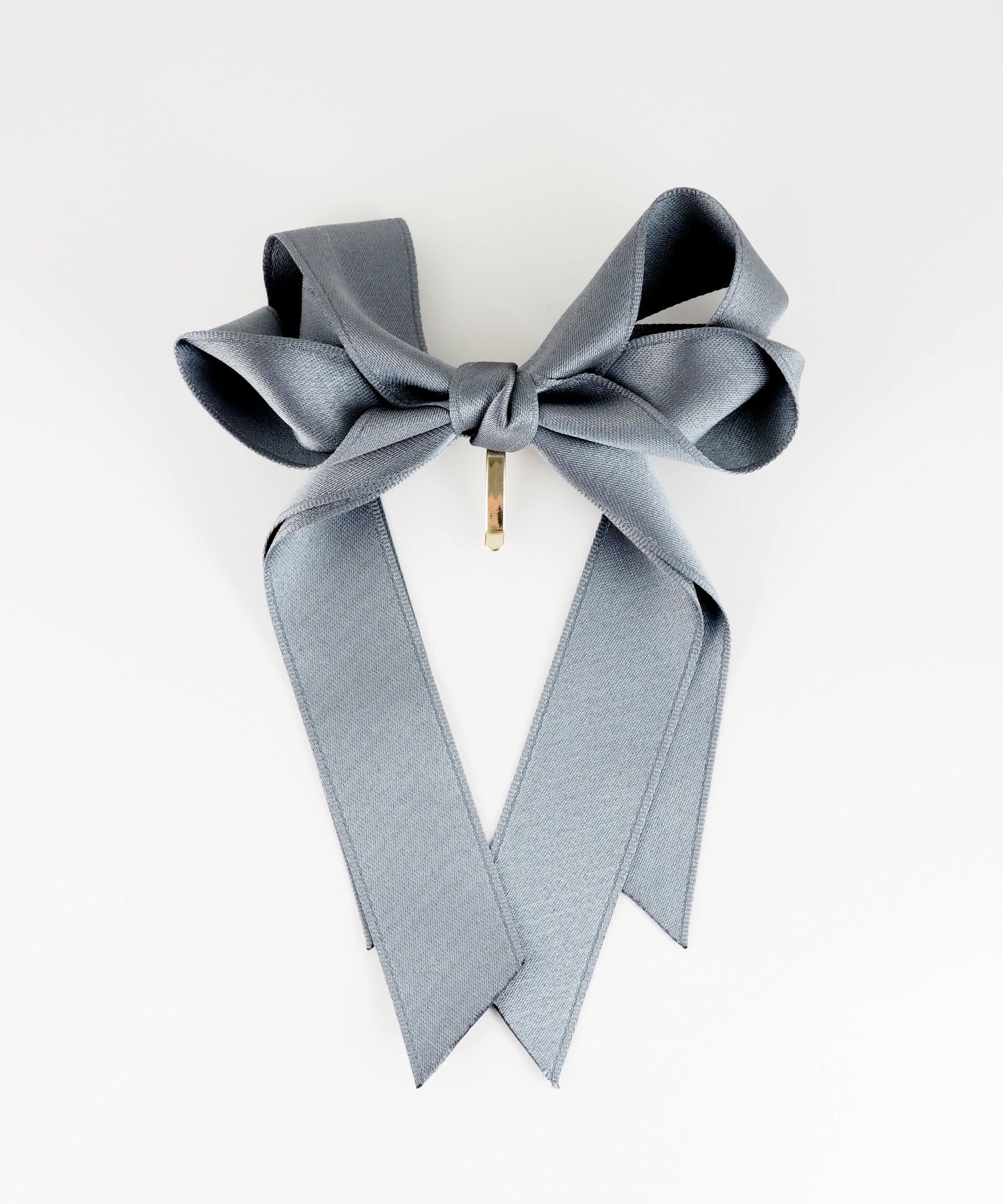 サテンリボンポニーフック