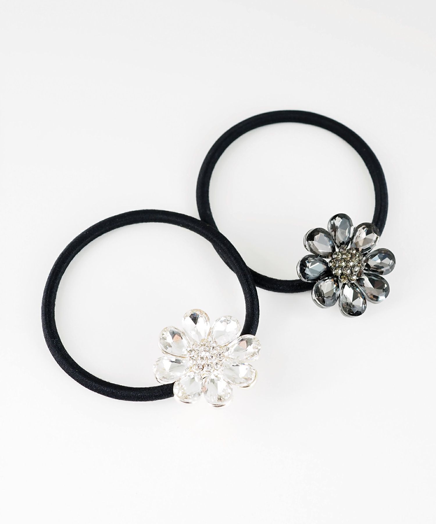 クリアフラワービジューポニー