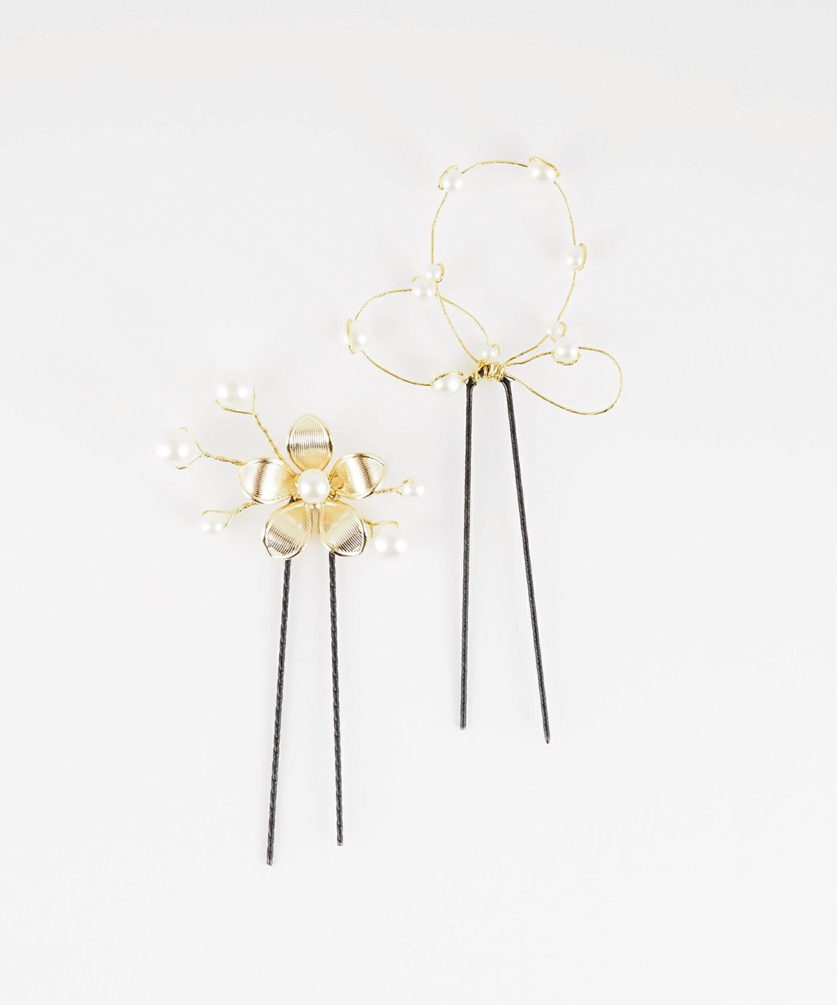 メタルフラワーUピン2Pセット