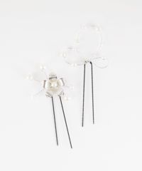 メタルフラワーUピン2Pセット