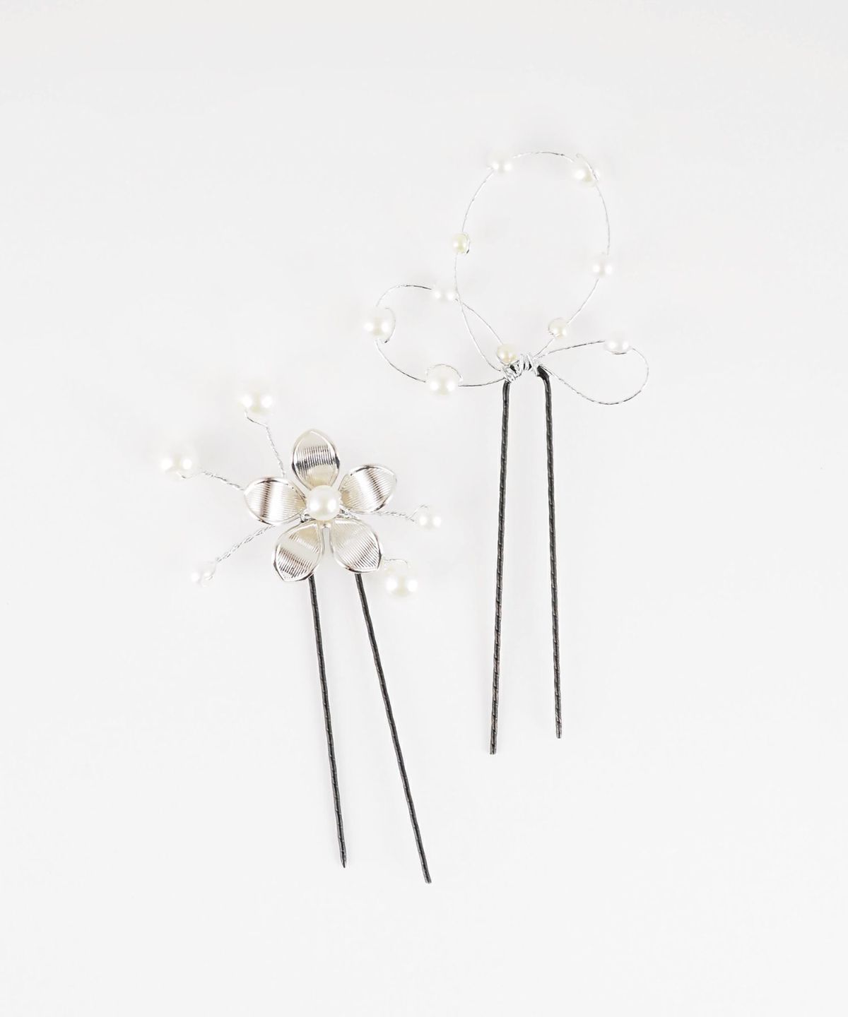 メタルフラワーUピン2Pセット