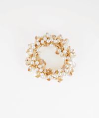 パールビーズ編みポニー