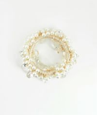 パールビーズ編みポニー