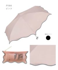 遮光ウェーブパイピングパラソル 折りたたみ晴雨兼用日傘