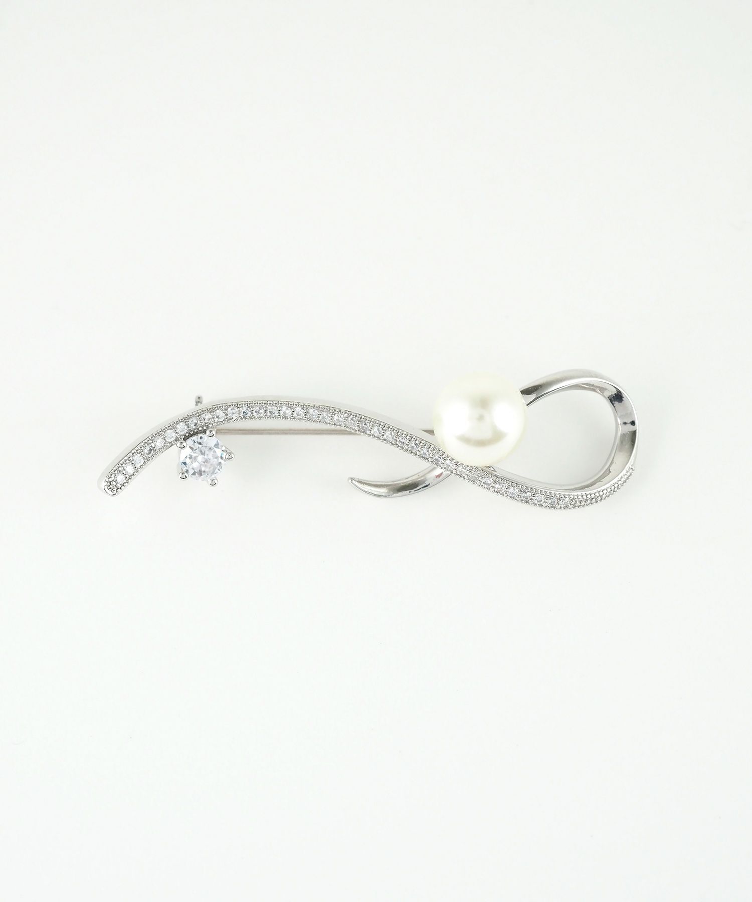 ニュアンスラインパールブローチ