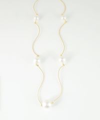 ステーションパールウェーブネックレス