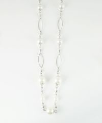 ステーションパールデザインチェーンネックレス