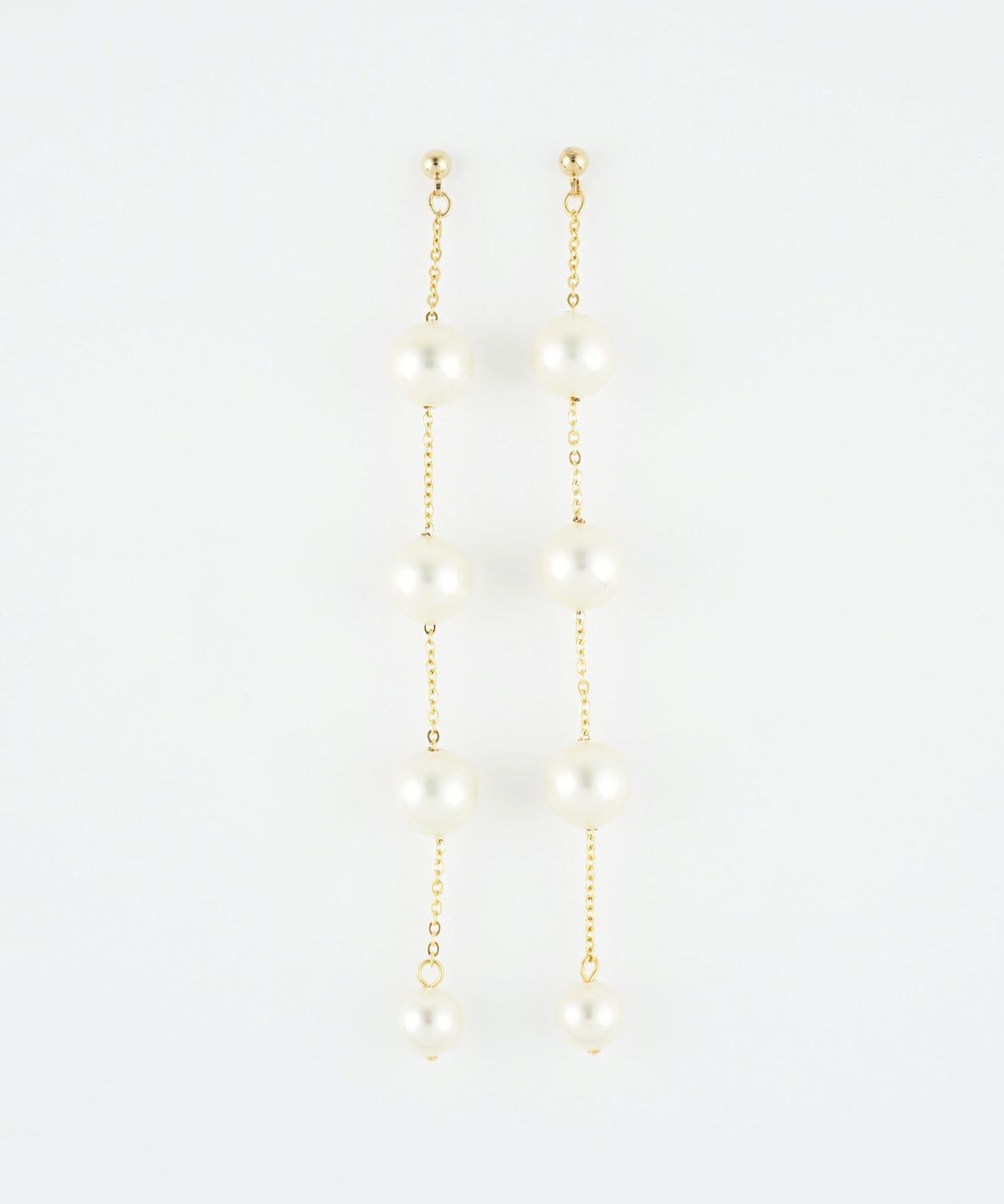 貝パールステーションチタンポストピアス