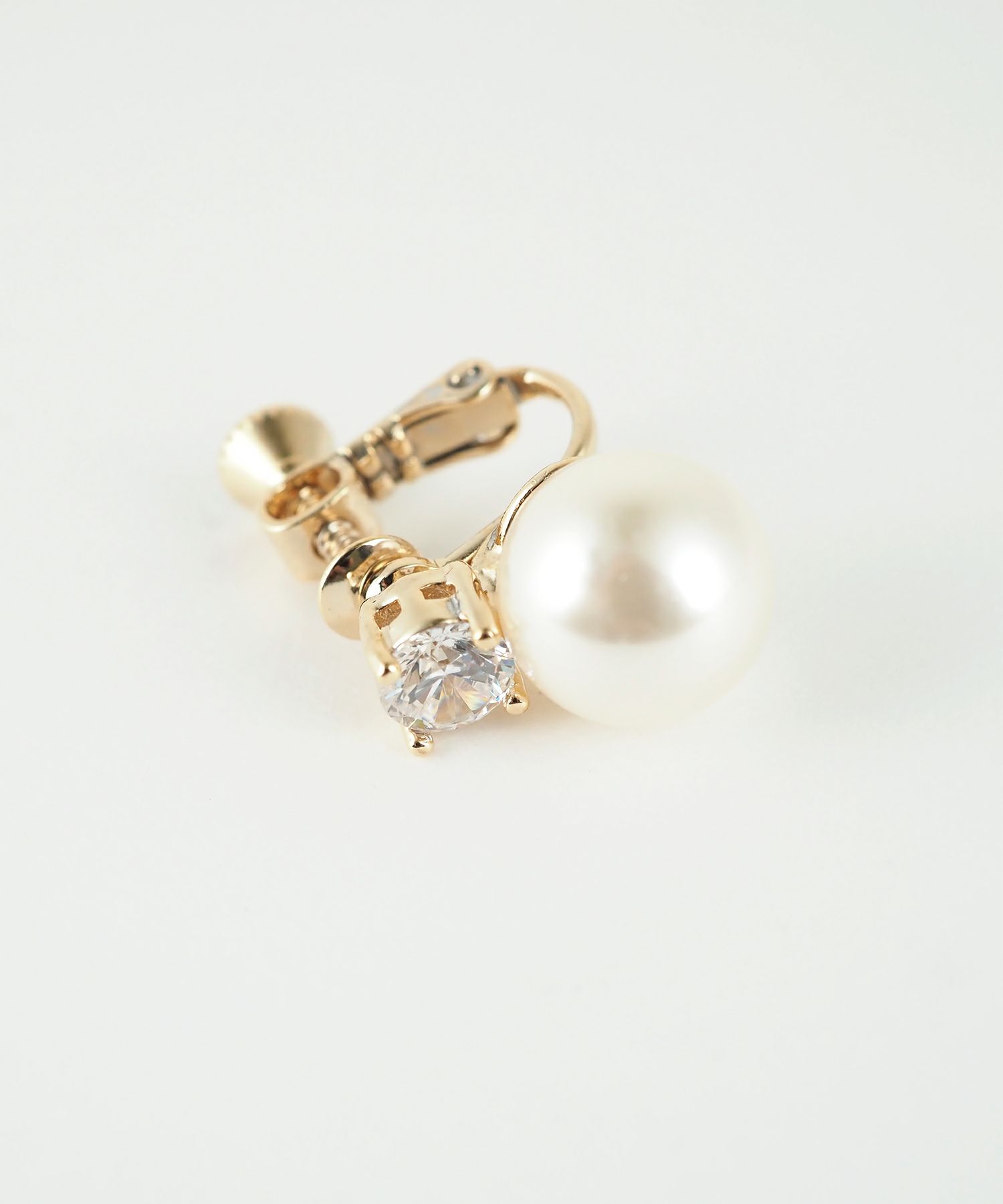 ストーンパールイヤリング