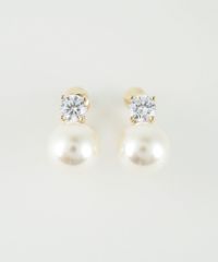 ストーンパールイヤリング