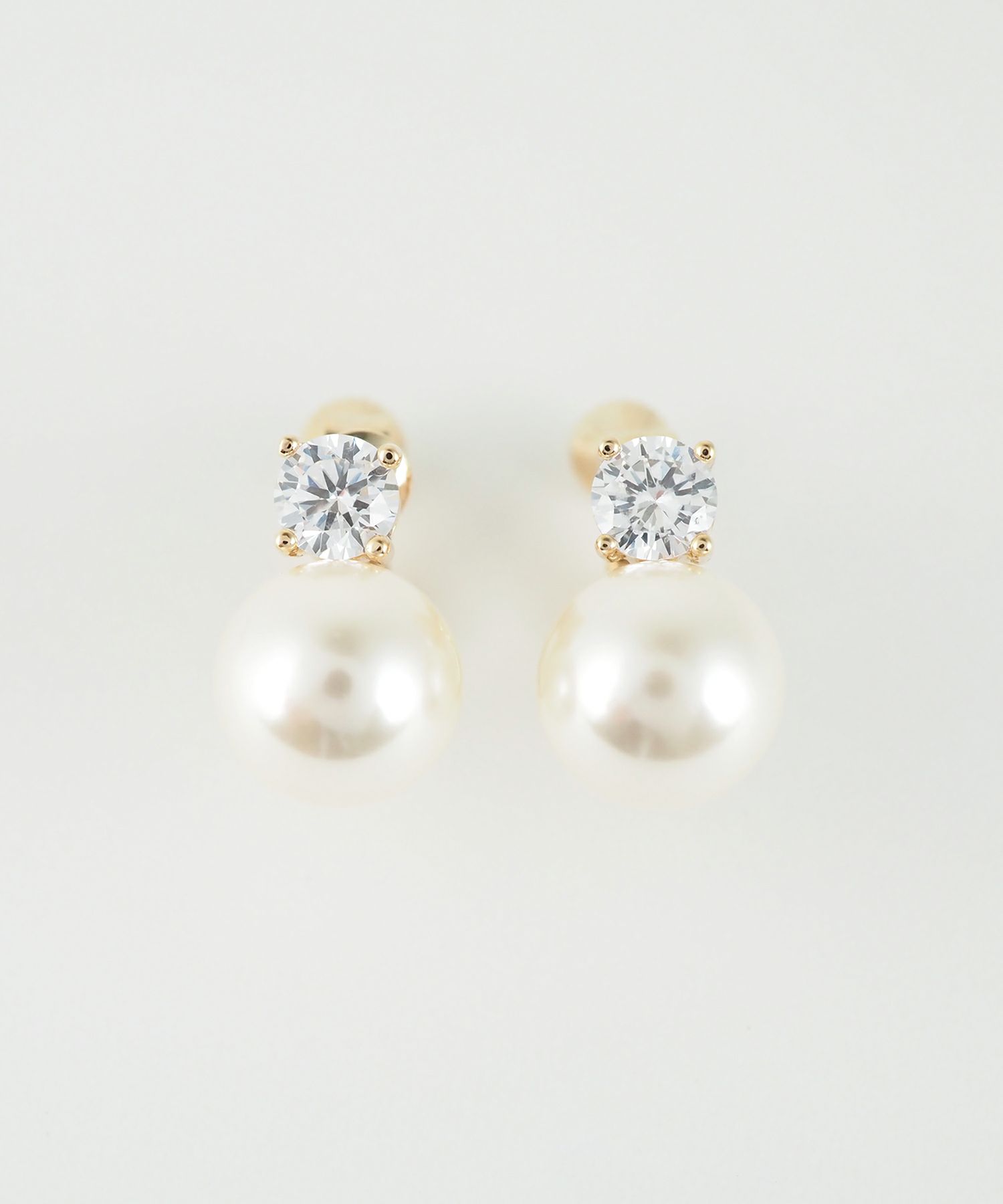 ストーンパールイヤリング