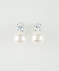 ストーンパールイヤリング