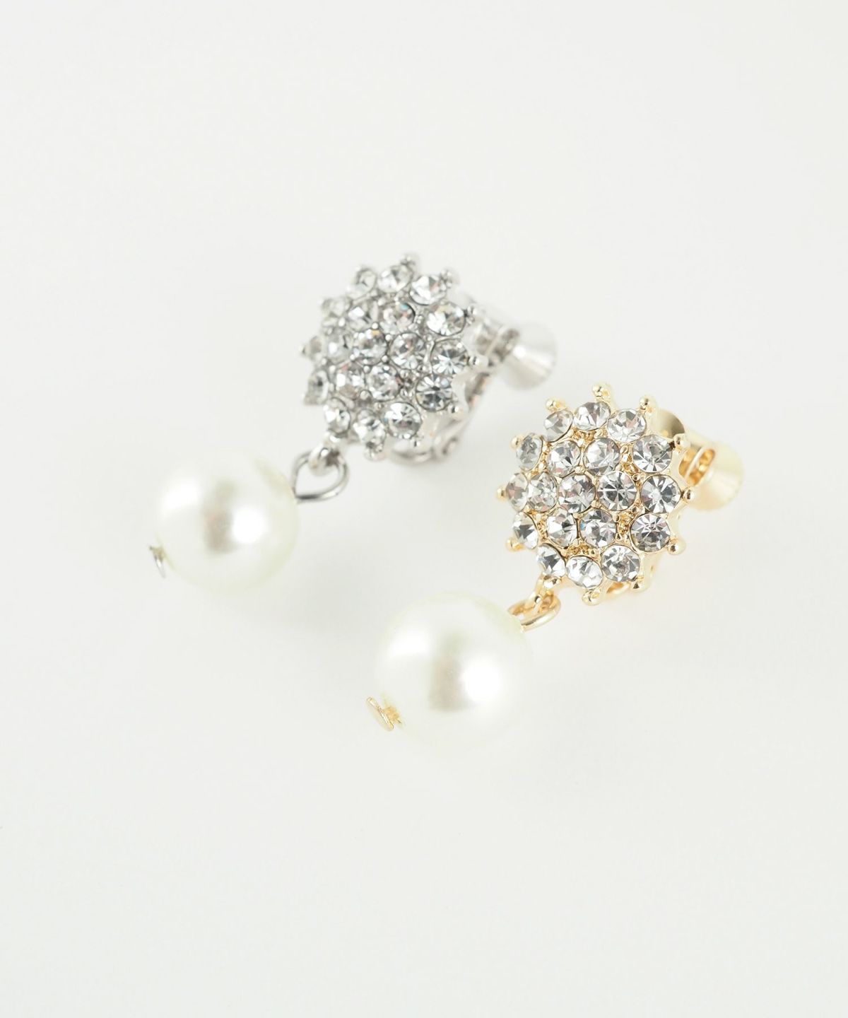 パヴェスウィングパールイヤリング