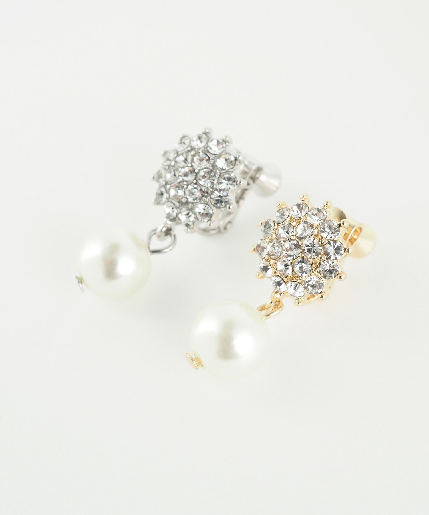 パヴェスウィングパールイヤリング