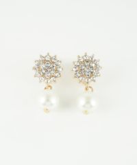 パヴェスウィングパールイヤリング