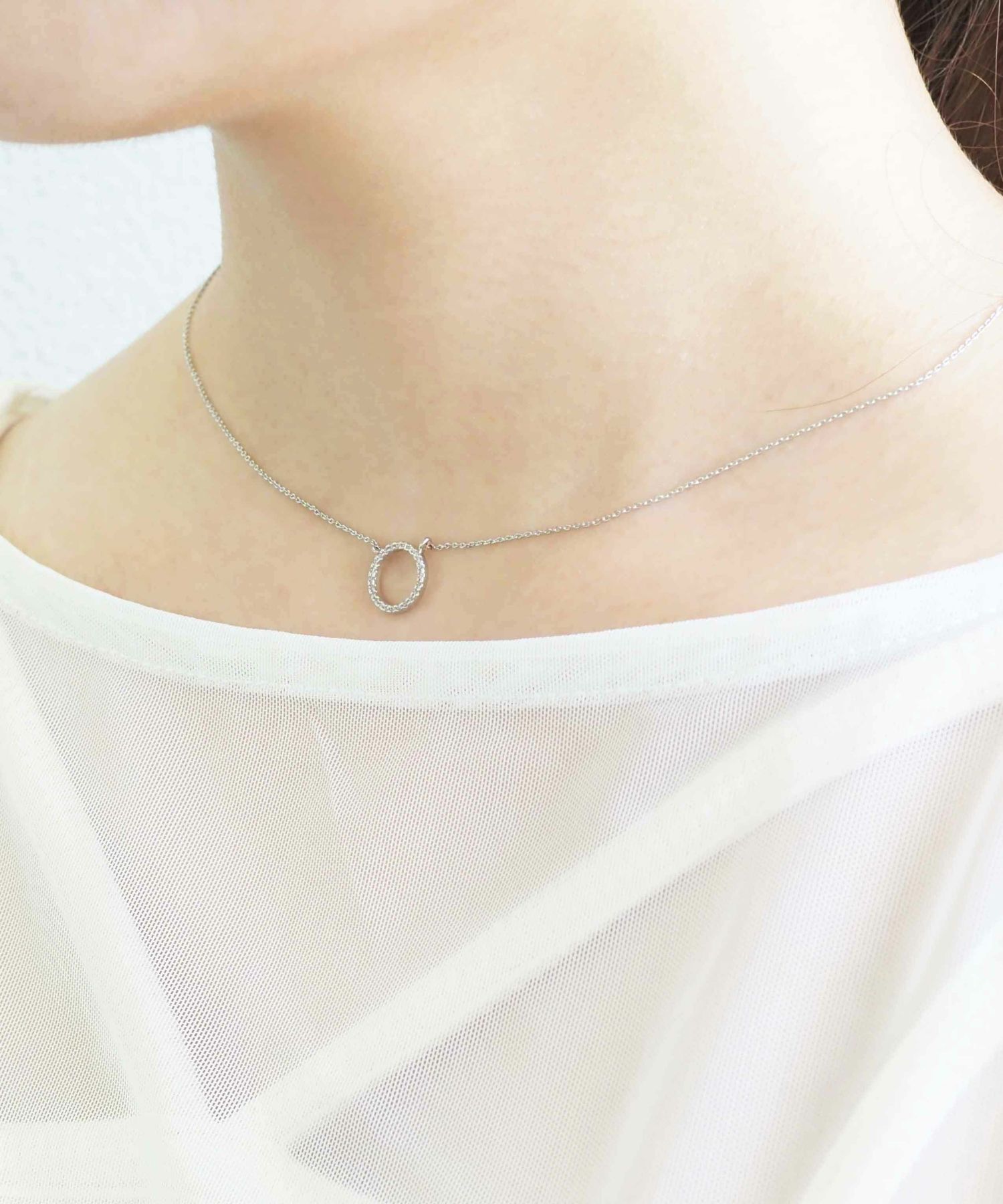 ラウンドストーンプチペンダント【MUK】