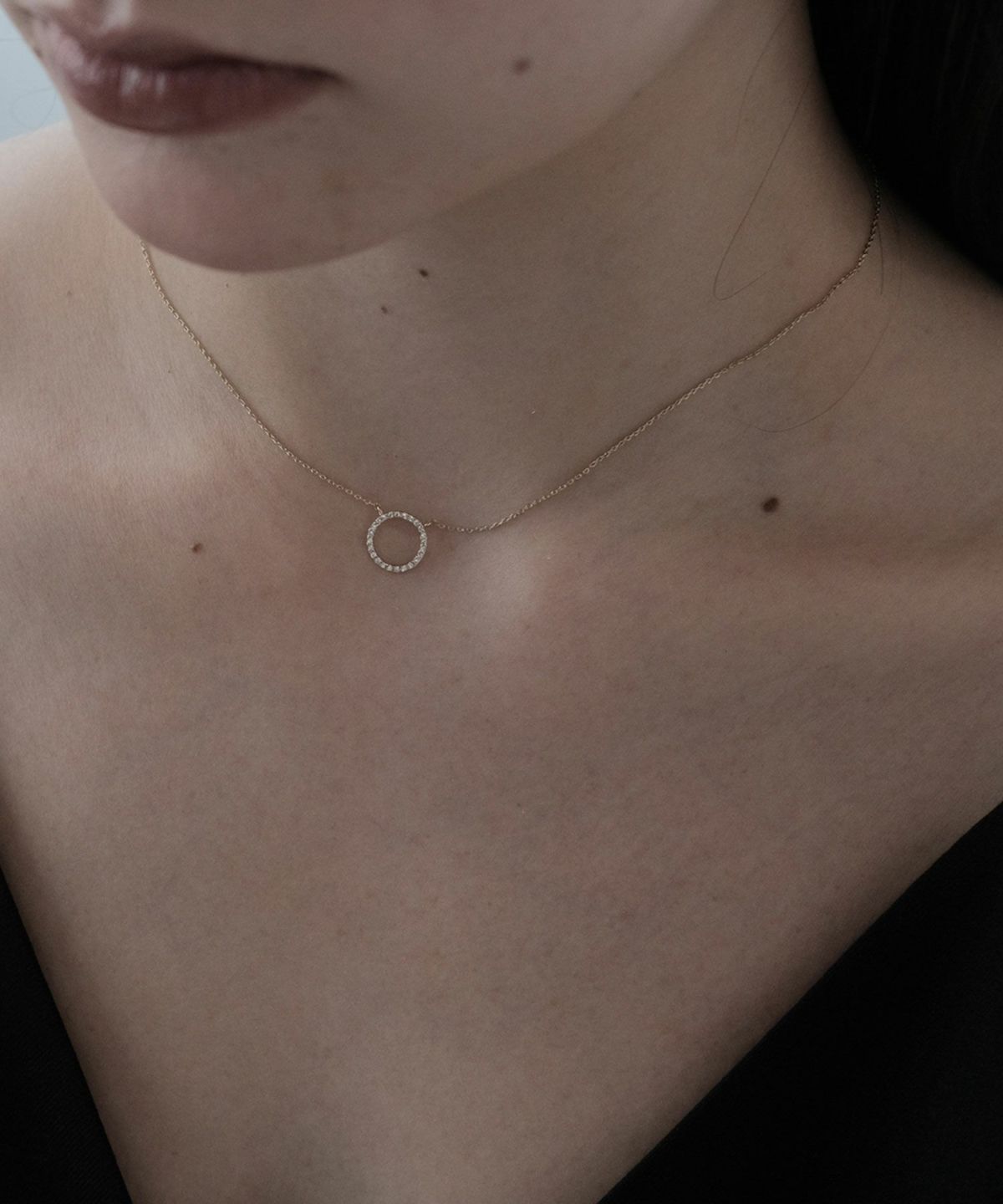 ラウンドストーンプチペンダント【MUK】