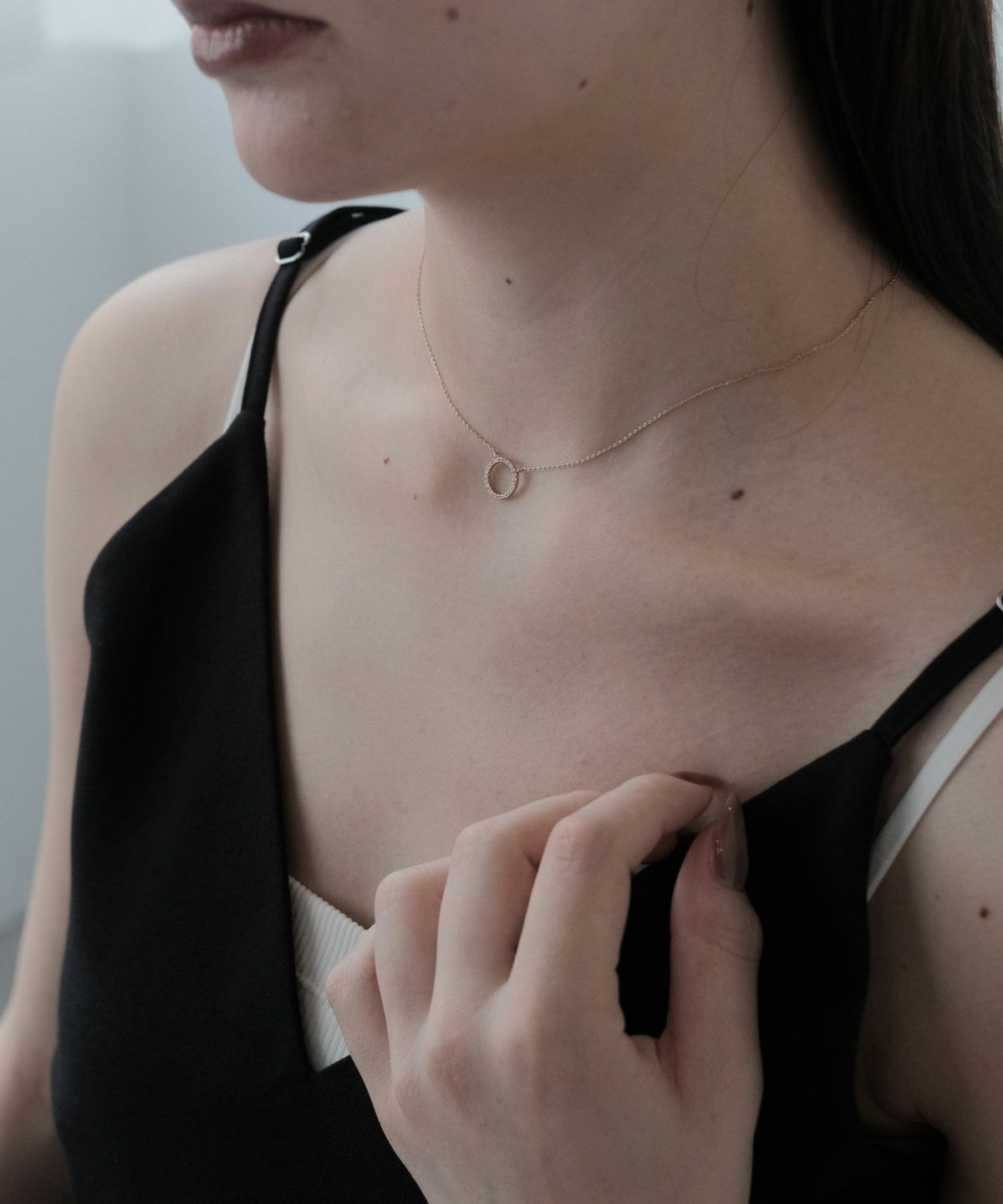 ラウンドストーンプチペンダント【MUK】