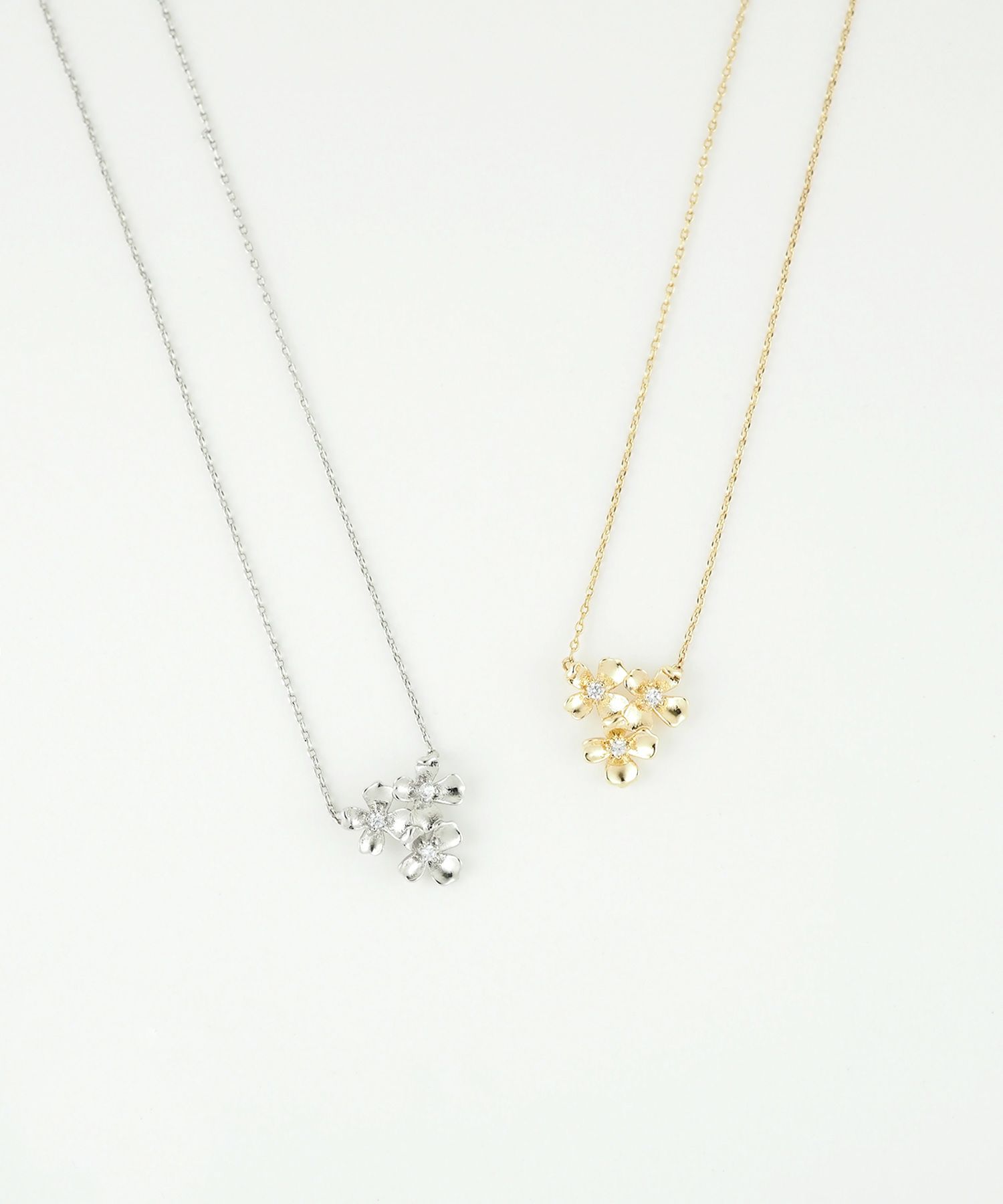 フラワーシルエットプチペンダント【MUK】