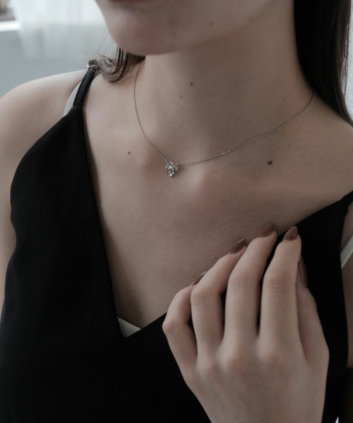 フラワーシルエットプチペンダント【MUK】