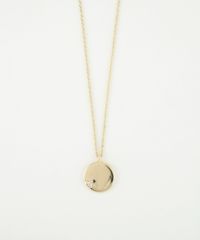 ワンポイントストーンサークルプチペンダント【MUK】