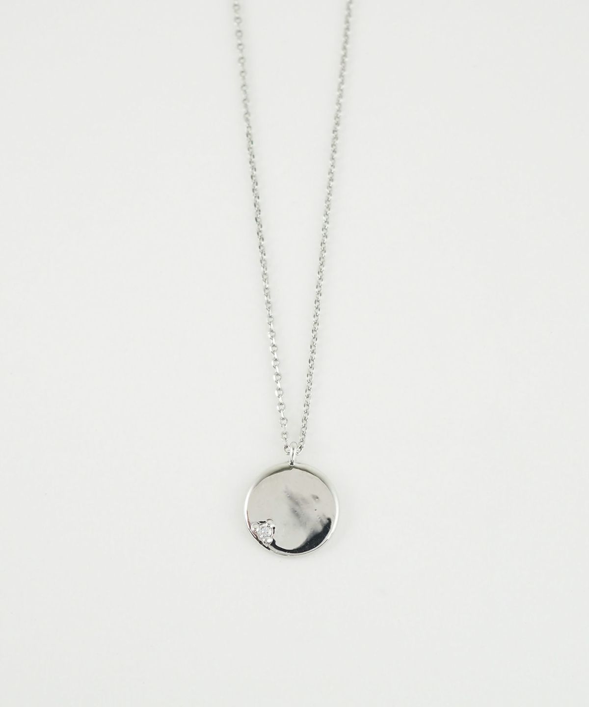 ワンポイントストーンサークルプチペンダント【MUK】