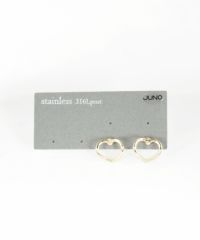 ハートフレームサージカルステンレスポストピアス