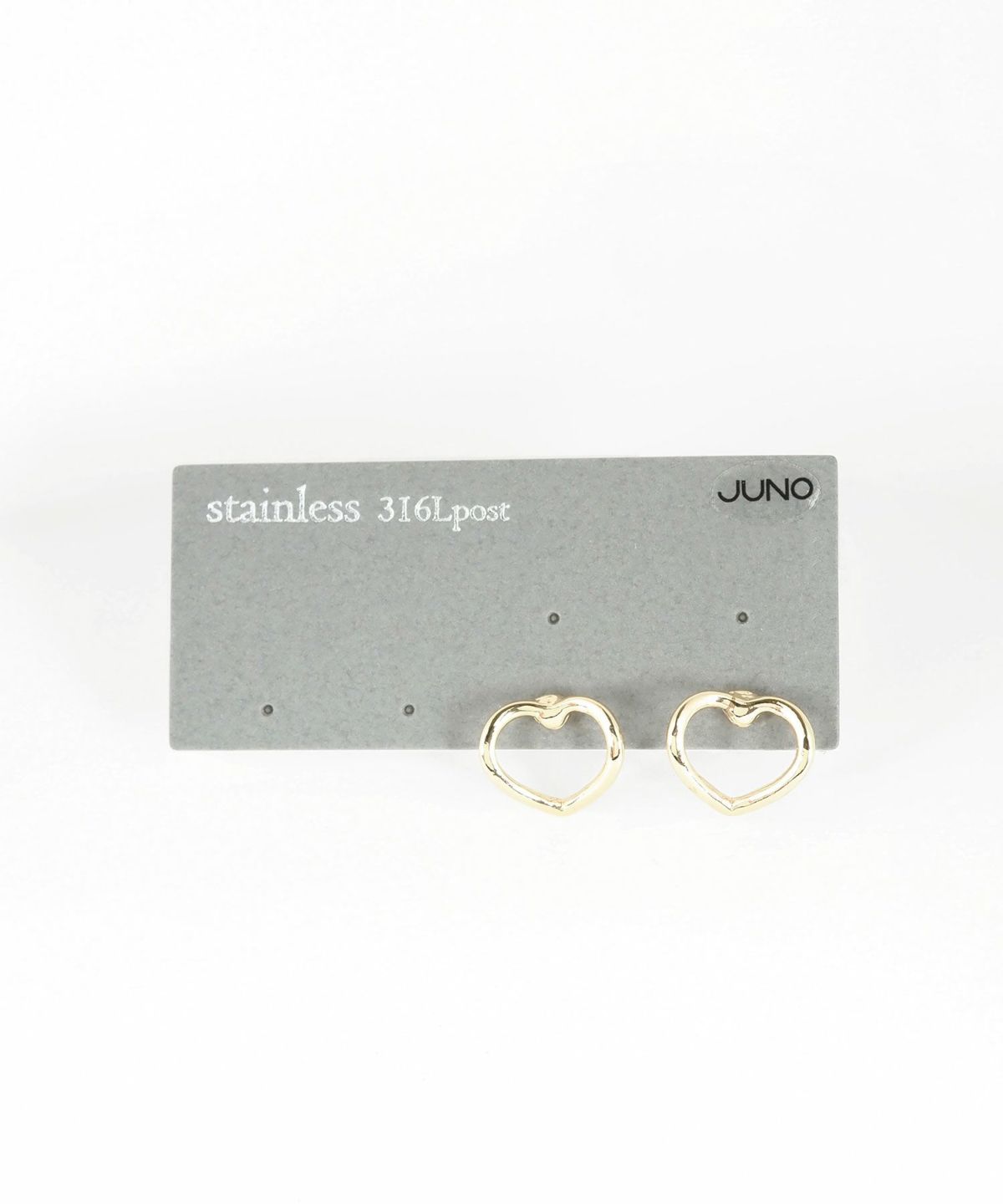 ハートフレームサージカルステンレスポストピアス