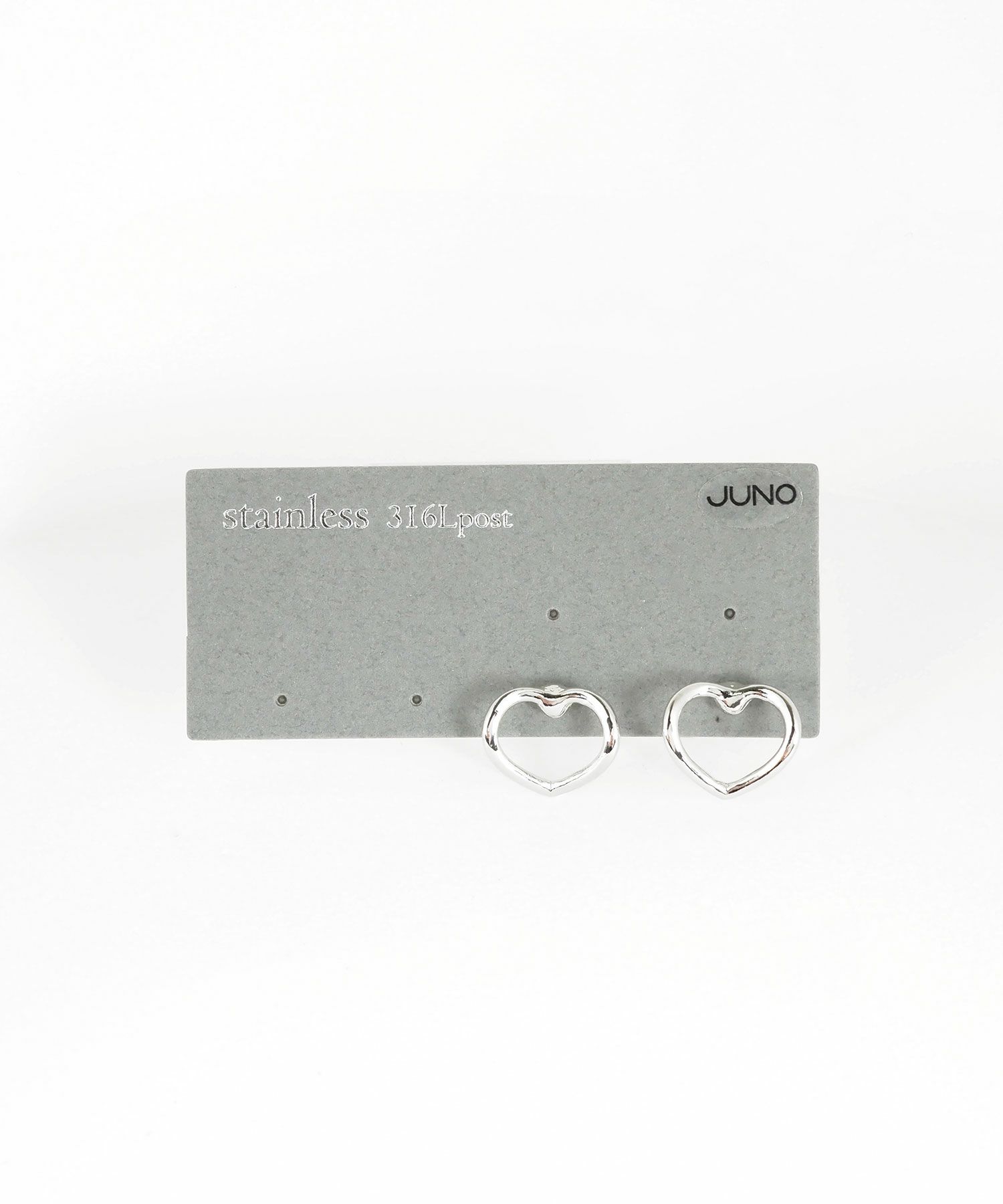ハートフレームサージカルステンレスポストピアス