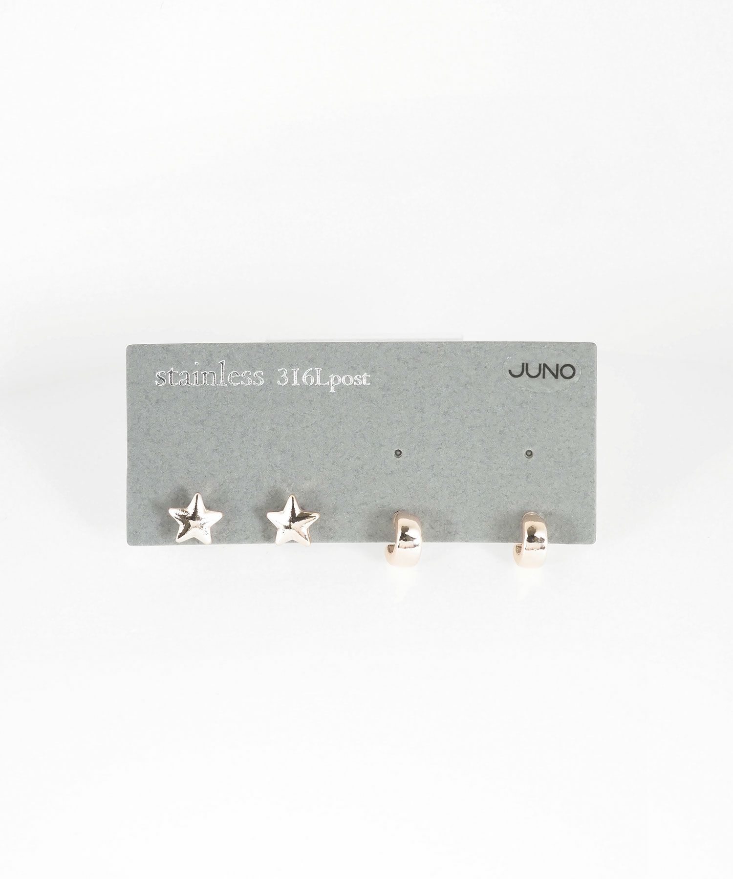 メタルスターセットサージカルステンレスポストピアス