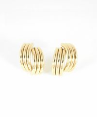 トリプルラインクロスステンレスピアス