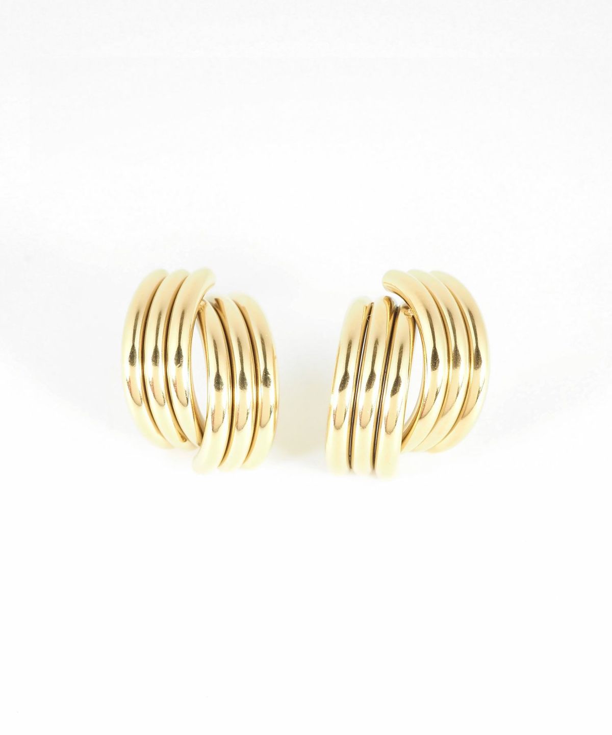 トリプルラインクロスステンレスピアス