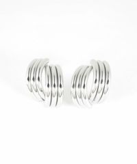 トリプルラインクロスステンレスピアス