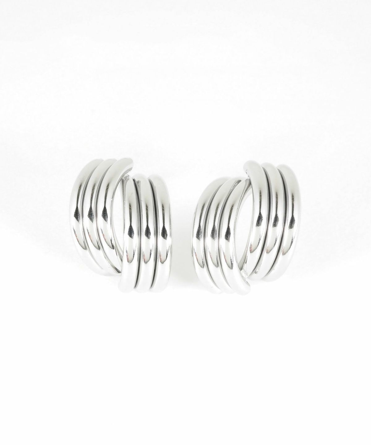 トリプルラインクロスステンレスピアス