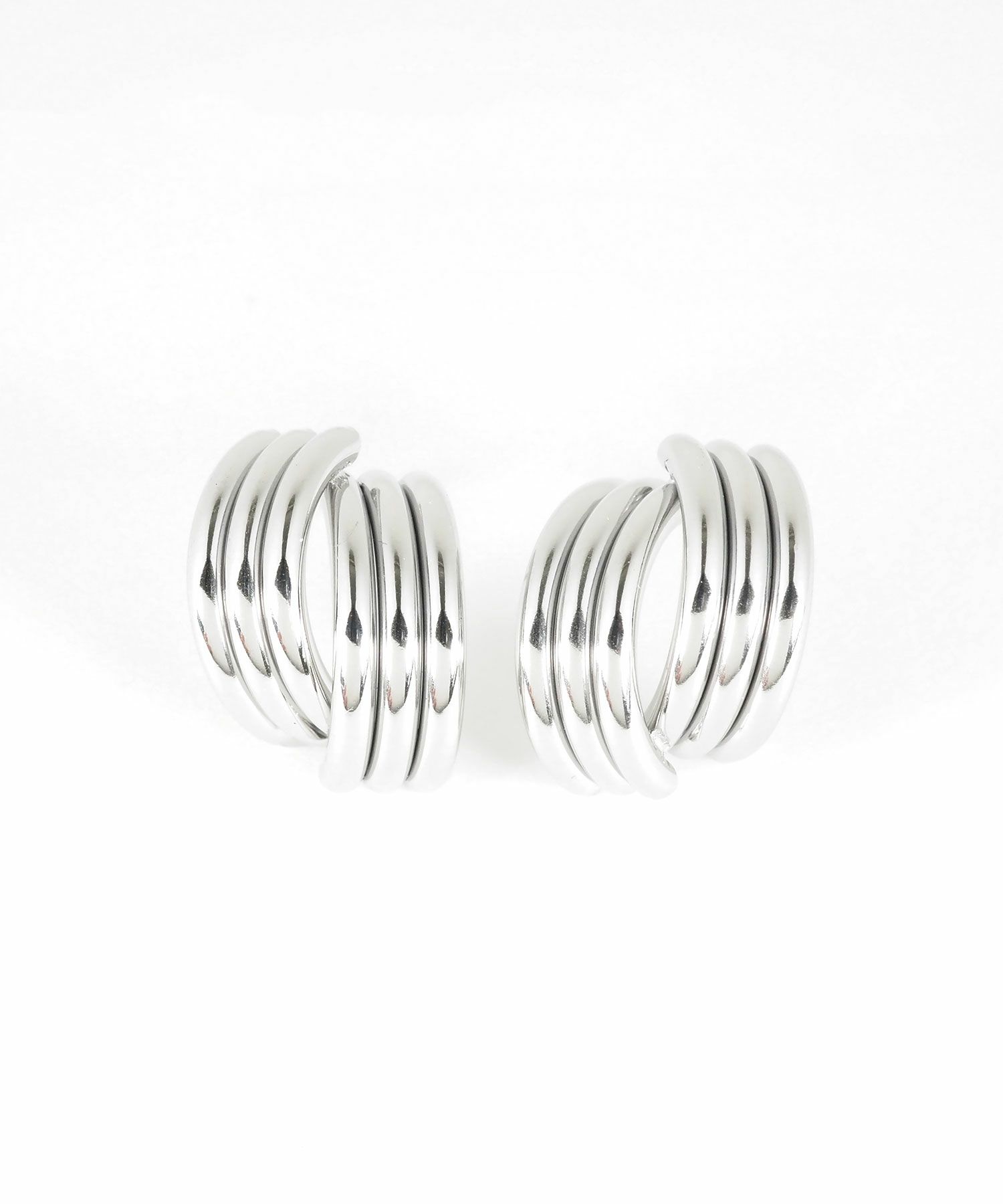 トリプルラインクロスステンレスピアス