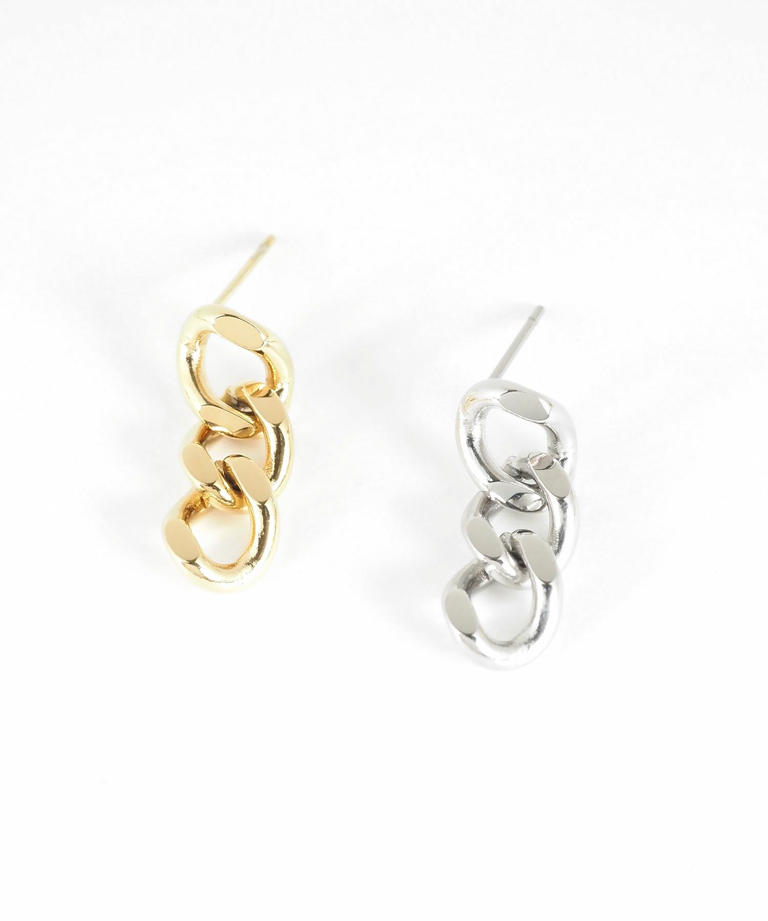 チェーンステンレスピアス