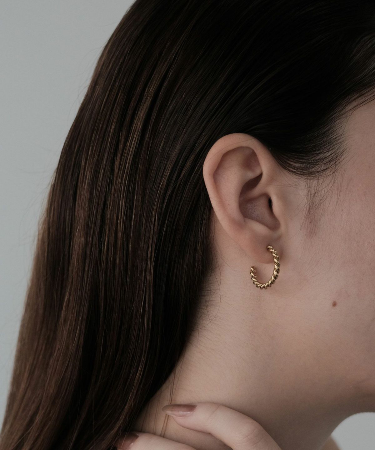 ツイストステンレスピアス